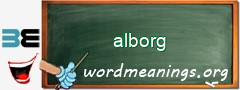 WordMeaning blackboard for alborg